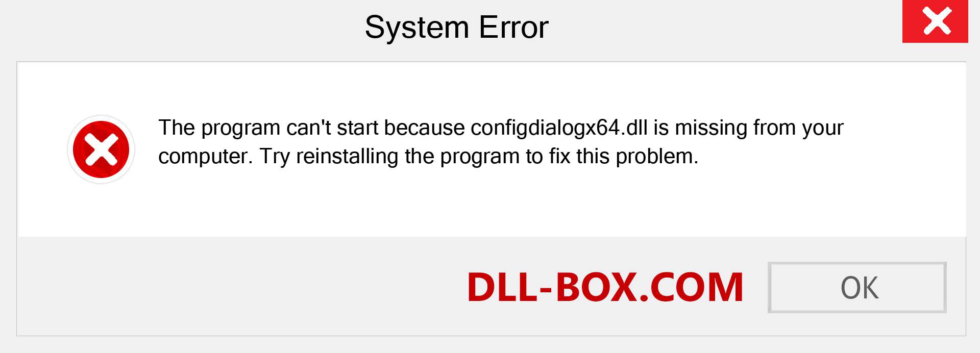  configdialogx64.dll file is missing?. Download for Windows 7, 8, 10 - Fix  configdialogx64 dll Missing Error on Windows, photos, images